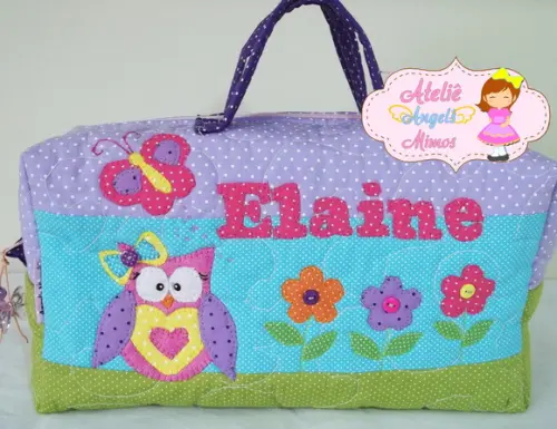 Frasqueira Box Corujinha Personalizada