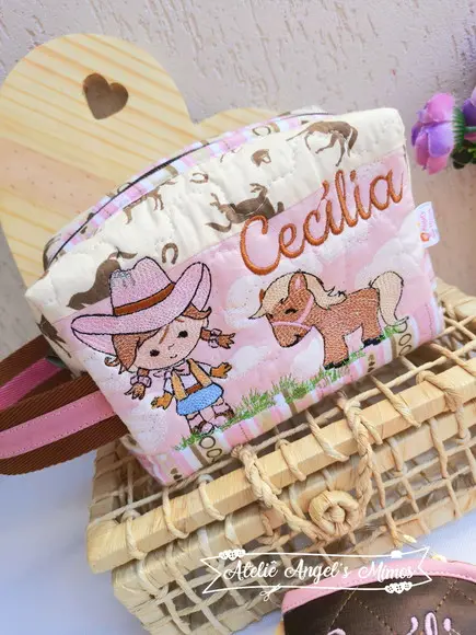 Frasqueira Box M cowgirl Personalizada