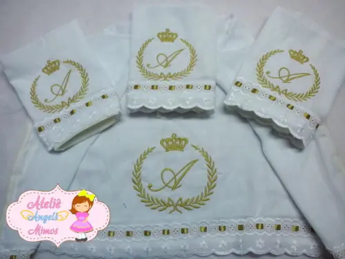 kit 4 fraldas realeza (coroa)
