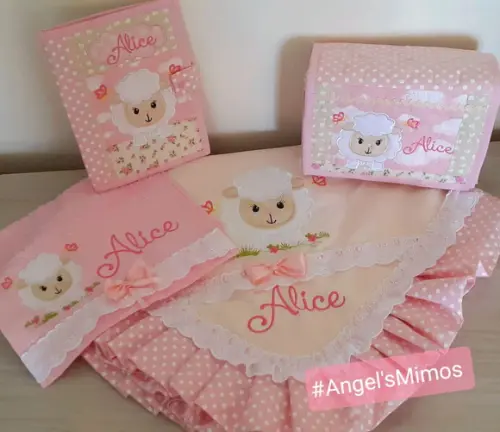 Kit baby ovelinha 4 peças