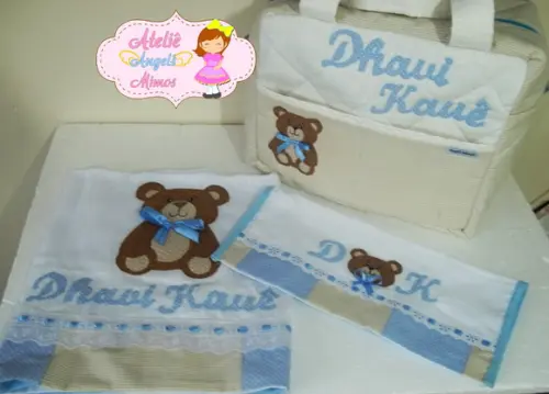 Kit Bolsa + fraldas Ursinho