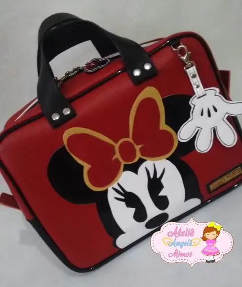 Kit bolsa notebook + bolsa media couro sintetico