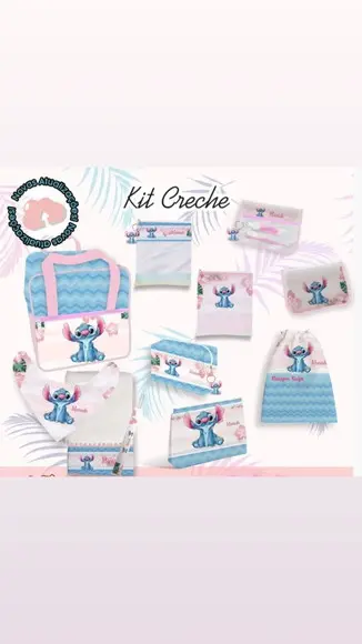 Kit Creche /escola 9 Peças Personalizado
