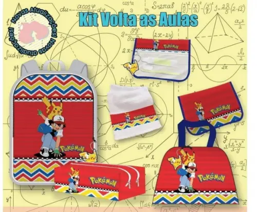 Kit Escolar 5peças Personalizado
