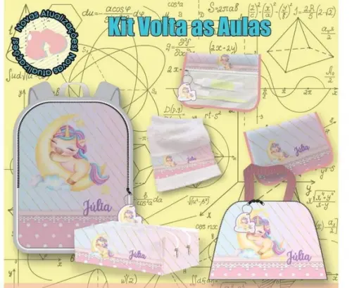 Kit Escolar 5peças Personalizado