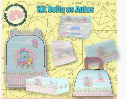 Kit Escolar 5peças Personalizado