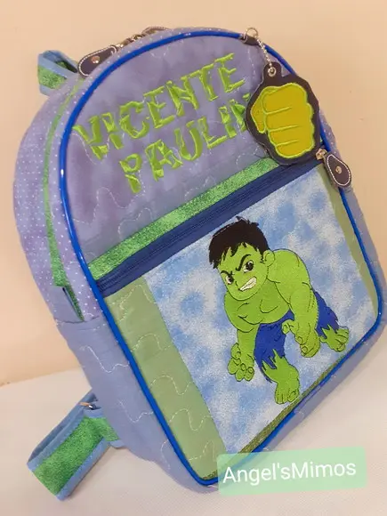 Kit escolar/creche 3 peças Hulk