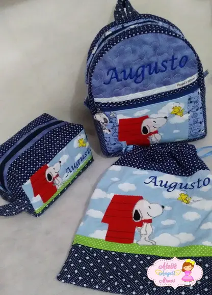 kit escolar/creche Snoopy