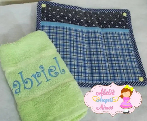 Kit escolar/viagem Menininho 5 peças