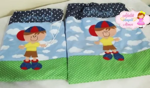 Kit escolar/viagem Menininho 5 peças
