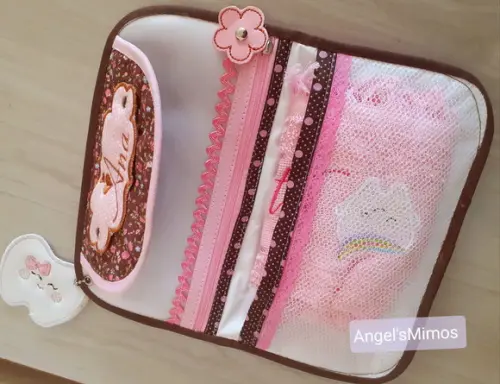 kit floral marron e rosa 3 pecas