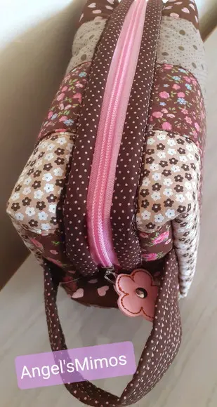 kit floral marron e rosa 3 pecas