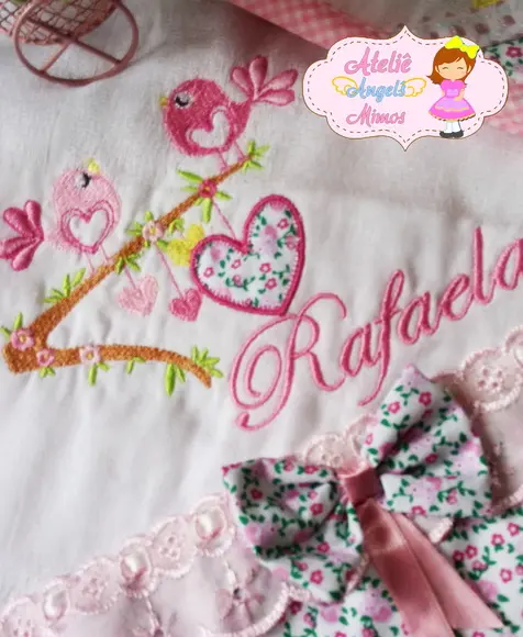 Kit Fraldas Menina Passarinhos