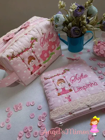 Kit Frasqueira + porta máscaras bailarina