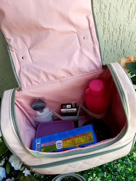 Kit Frasqueira GG térmica + estojo 4 divisões