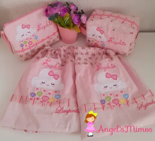 Kit infantil 4 peças chuva de benção