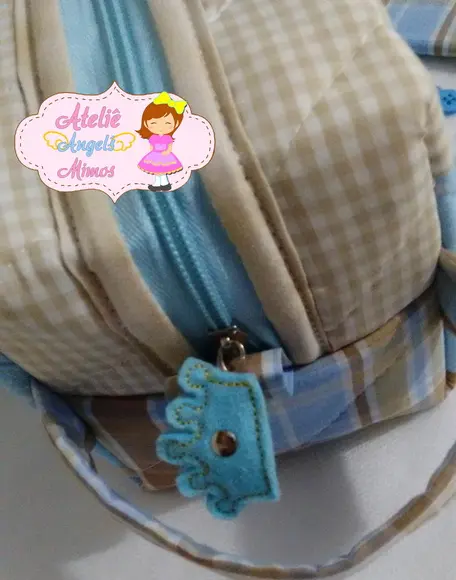 Kit Necessaire box + capa de cartão de vacina Realeza