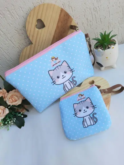 Kit necessaire G +mini bolsinha