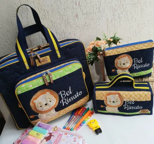 kit professor 3 peças leaozinho