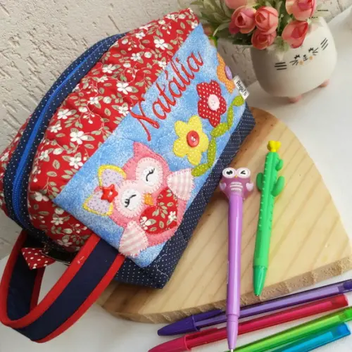 kit professor 4 peças corujinha