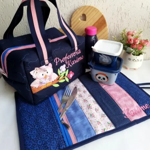 kit professor 4 peças corujinha