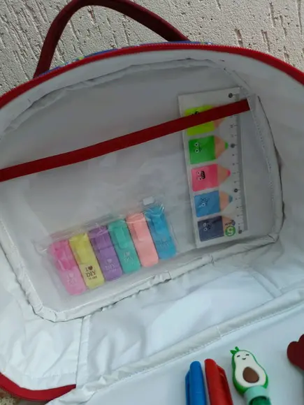 Bolsa Professora, frasqueira, capa de caderno e pasta organizador
