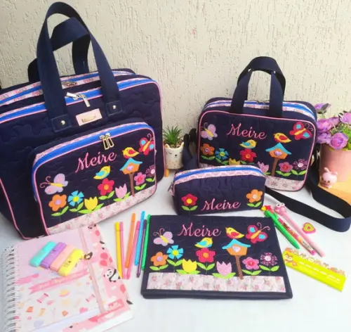 Kit bolsa Professora 4 Peças Personalizado