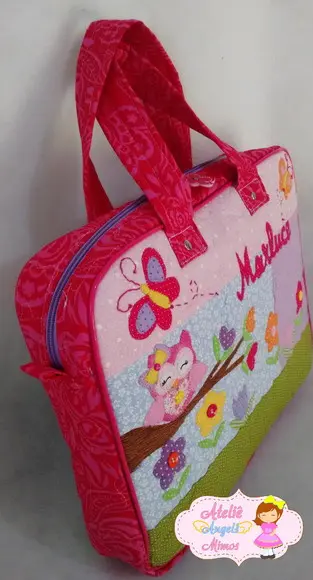 Kit professor corujinha bolsa + carteira
