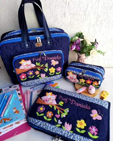 Bolsa Professora, estojo, capa notebook personalizado