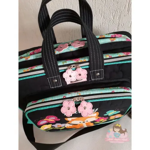 Bolsa Professora com divisões, porta tablet,estojo personalizado