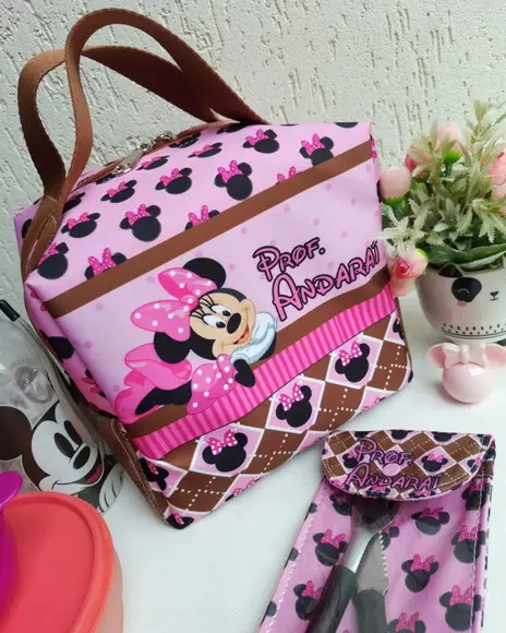 Lancheira + Porta Talheres Personalizado