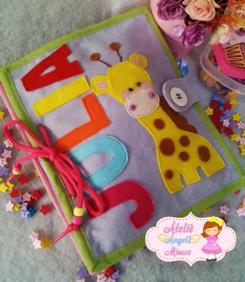 Livro interativo infantil feltro