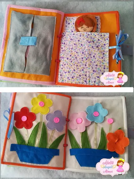 Livro interativo infantil feltro