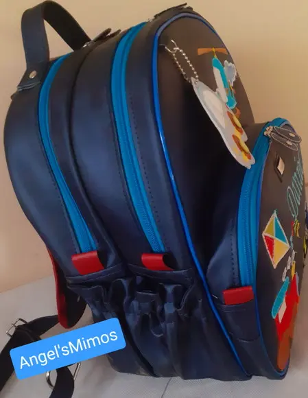 Mochila 3 divisoes Infantil couro sintético brinquedos