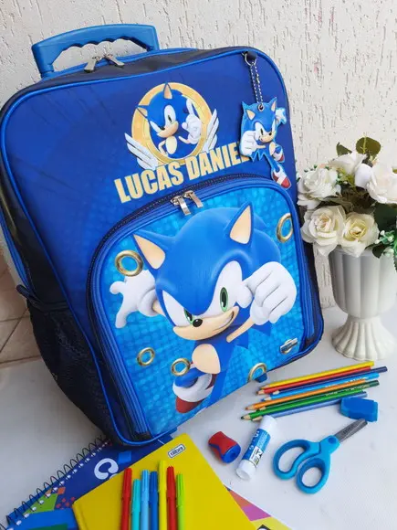 Mochila de Rodinhas Sonic