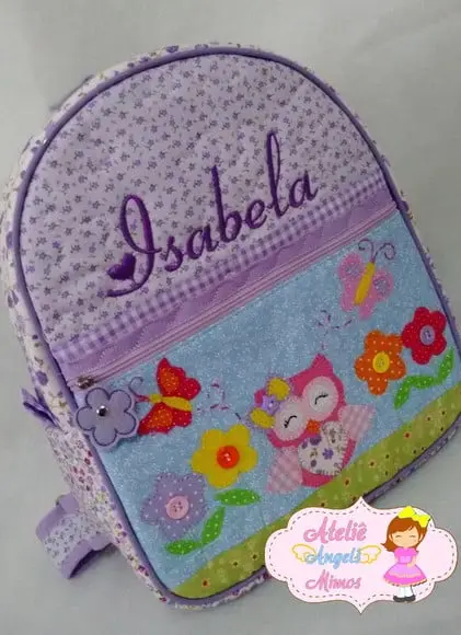 Mochila infantil Corujinha