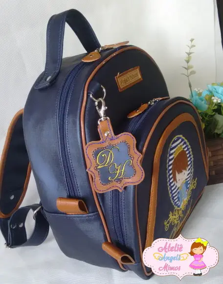 Mochila Infantil couro sintético Principe