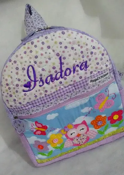 Mochila infantil Corujinha