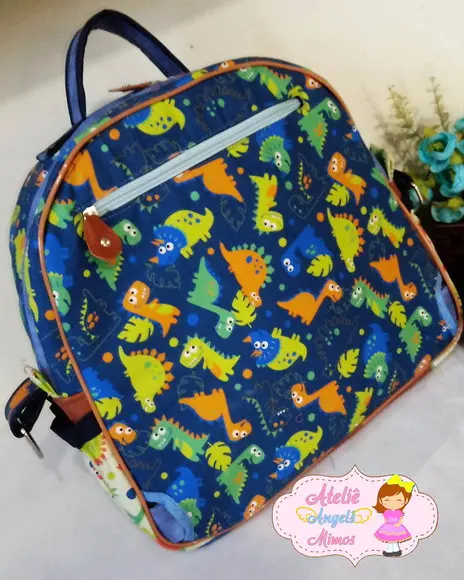 Mochila que vira bolsa Dinossauros