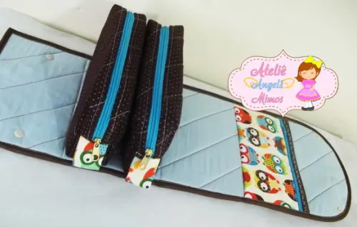 Necessaire 3 em 1 Corujinhas