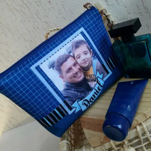 Necessaire Com Foto Parte Traseira Dia Dos Pais