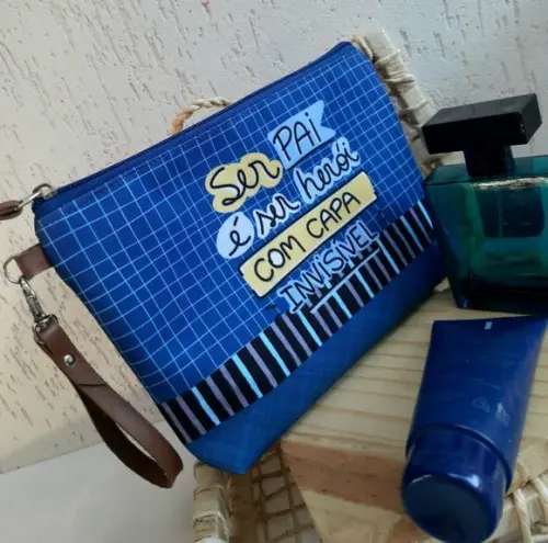 Necessaire Com Foto Parte Traseira Dia Dos Pais