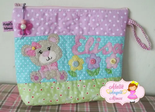 necessaire Ursinha G Personalizada
