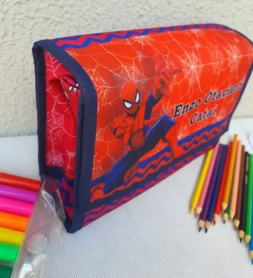 Porta Fraldas/ Porta Lenço/ Pomada Homem Aranha