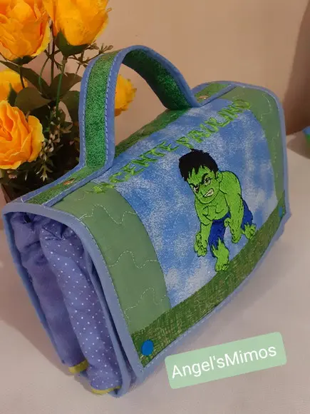 Porta Fraldas/ porta lenço/ pomada Hulk