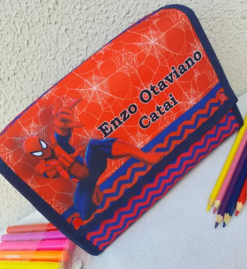 Porta Fraldas/ Porta Lenço/ Pomada Homem Aranha