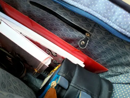 professor bolsa GG corujinha Azul