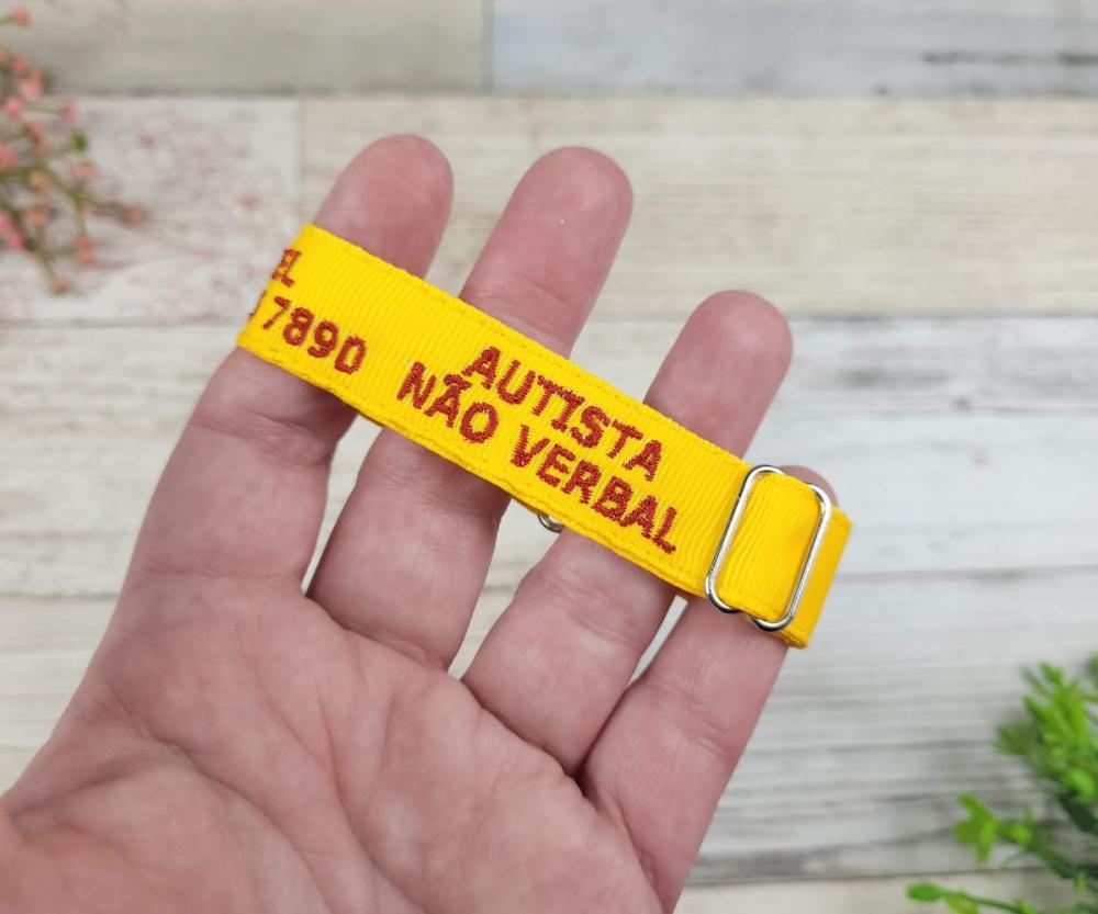 Pulseira de Identificação com Alerta Médico - Amarelo