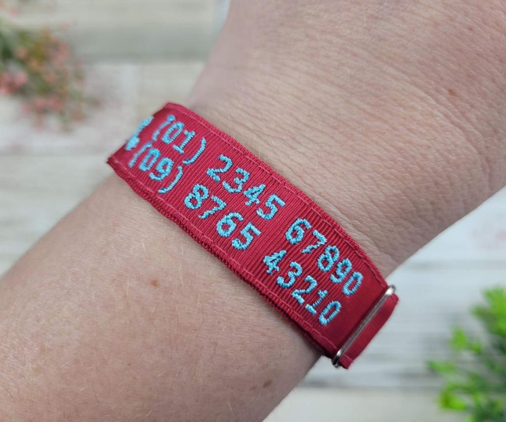 Pulseira de Identificação Personalizada - Rosa Pink