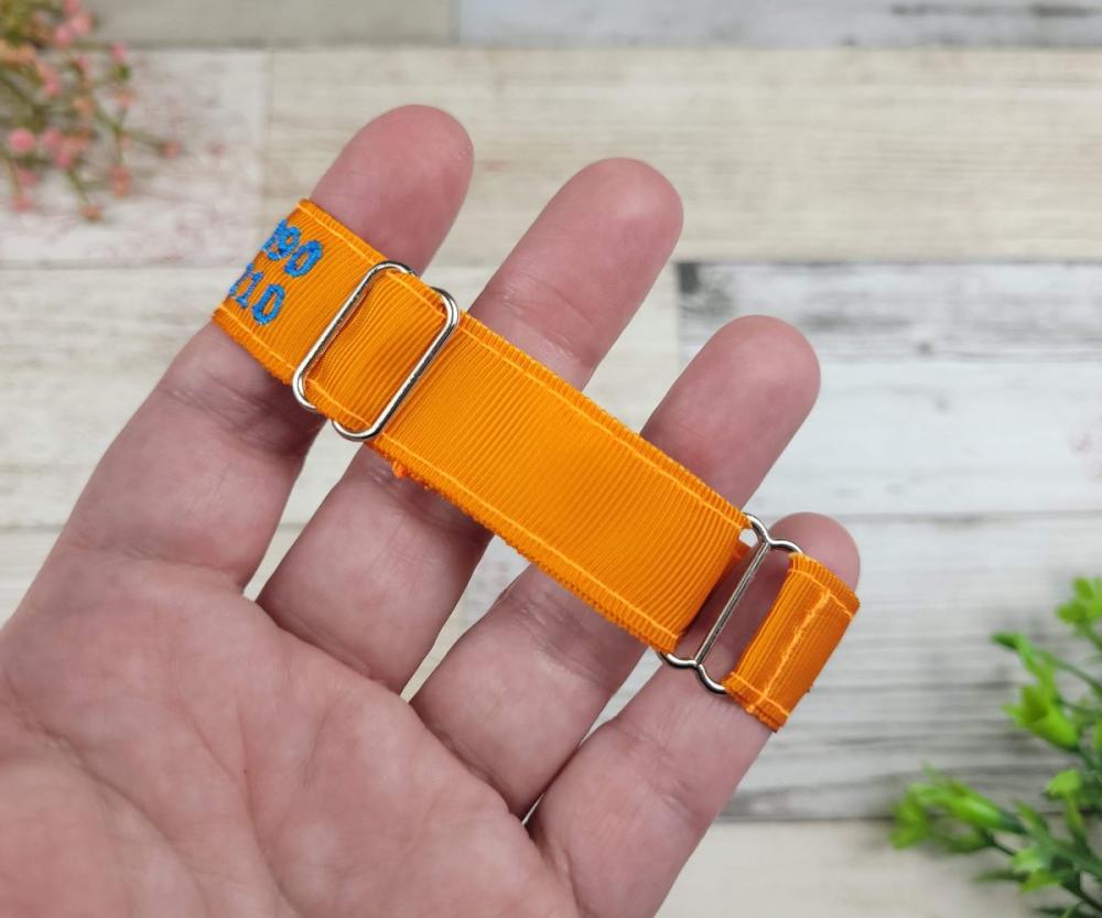 Pulseira de Identificação Personalizada - Laranja